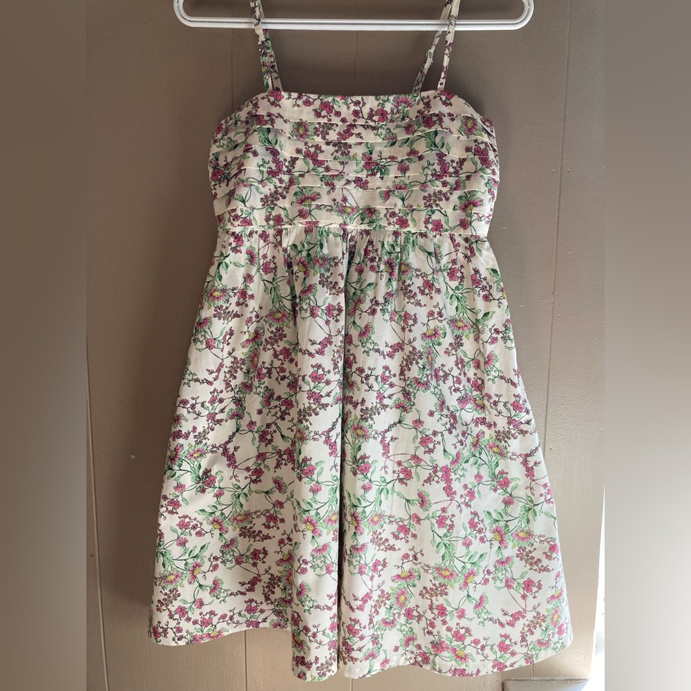 Jessica Simpson Pink and Green Floral Dress